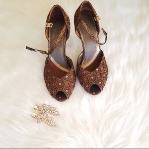 Valerie Stevens beaded gorgeous gala shoes